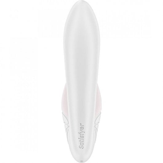 Vibratore inseribile Satisfyer Supernova con impulso d'aria - Bianco