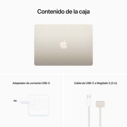 Apple Macbook Air Apple M2/8GB/256GB SSD/GPU Octa Core/13.6" Blanco Estrella