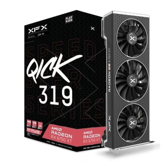Tarjeta Graphique XFX Radeon RX 6750 XT 12GB GDDR6 PCIe 4.0 triple ventilateur