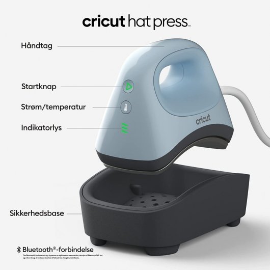 Cricut Hat Press Prensa de Calor para Gorras Bluetooth