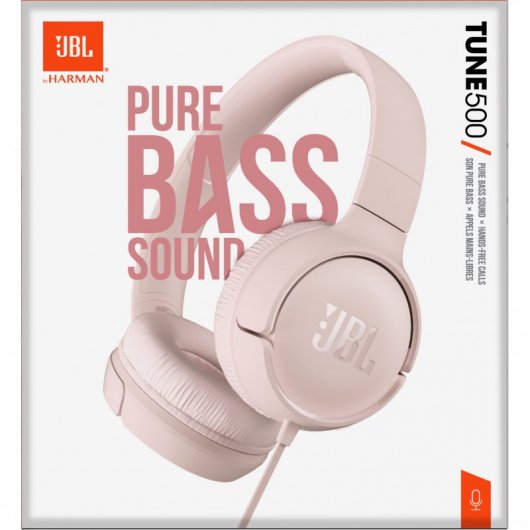 JBL Tune 500 Auriculares con Micrófono Rosa
