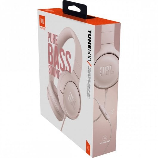 JBL Tune 500 Auriculares con Micrófono Rosa