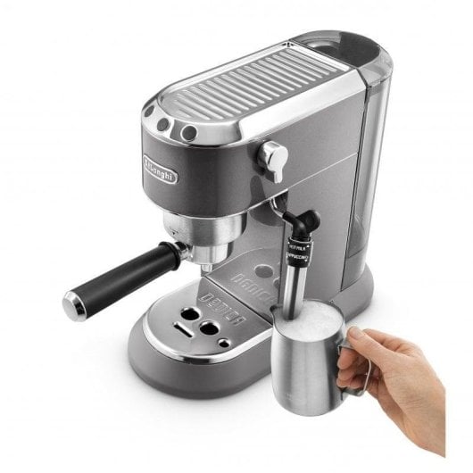 Cafetera Espresso DeLonghi Dedica Style EC 785.GY 1,1L 15 bar con montalatte