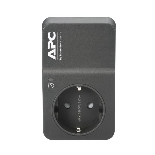 APC Essential SurgeArrest Adaptador Schuko con Protección 1 Toma Negro