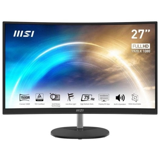 Monitor MSI PRO MP271CA 27" FullHD 75Hz VA Curvo FreeSync 1ms Altavoces