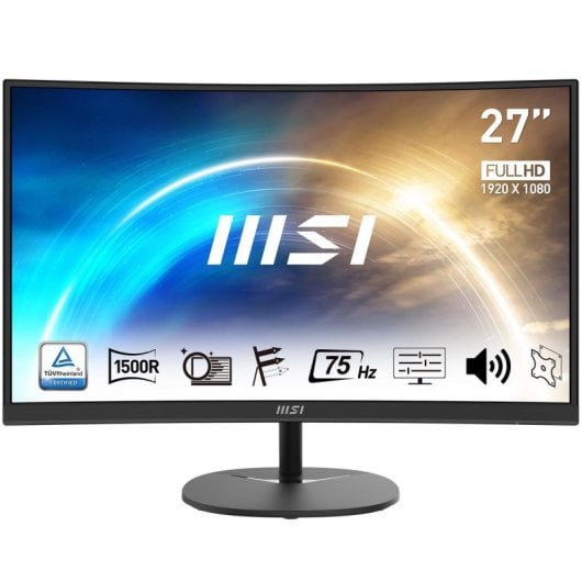 Monitor MSI PRO MP271CA 27" FullHD 75Hz VA Curvo FreeSync 1ms Altavoces