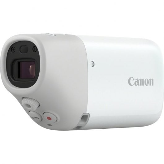 Canon PowerShot ZOOM, fotocamera compatta in stile monocolo, kit essenziale, bianco