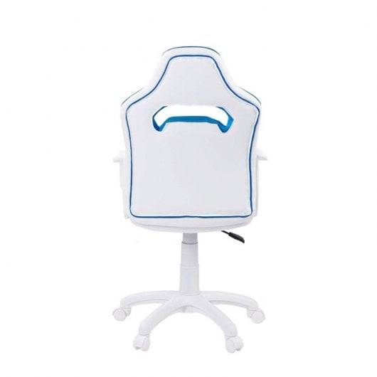 Silla Gamer DRW Sticker Blanco-Azul