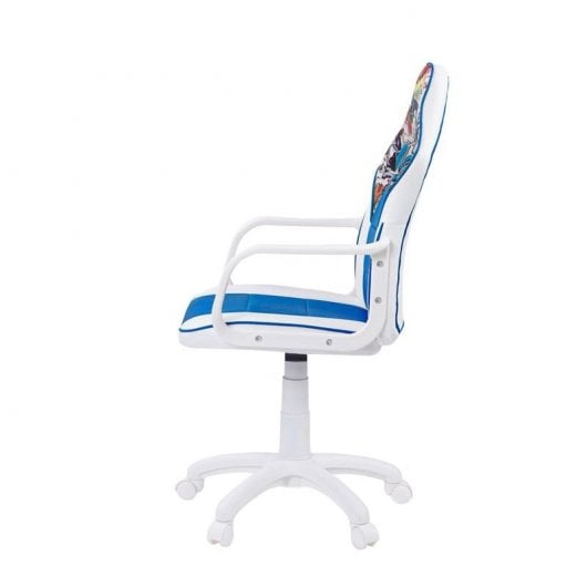 Silla Gamer DRW Sticker Blanco-Azul