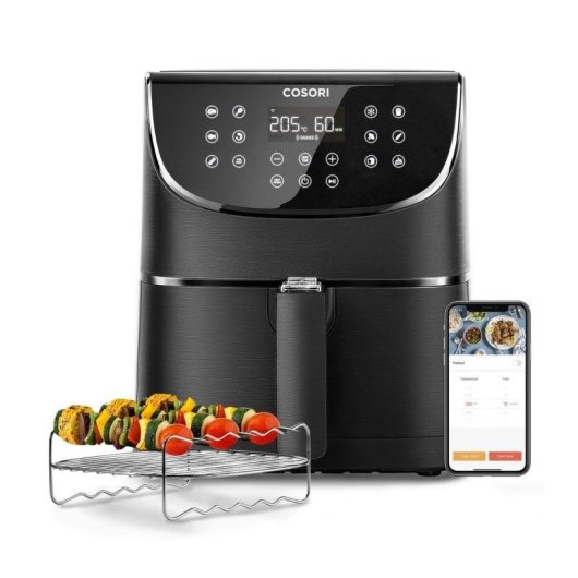 Airfryer Cosori Smart Chef Edition 5,5L 1700W Wifi Écran Tactile Noir