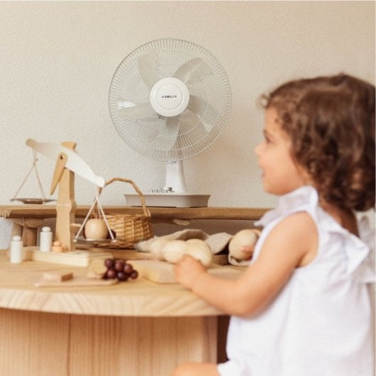 Newlux Desk W500 Ventilador de sobremesa 5 Aspas 40cm Blanco