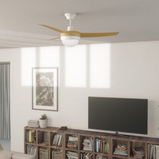 Newlux Roof W420 Ventilador de Techo con Luz 60W Marrón