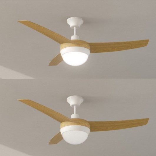 Newlux Roof W420 Ventilador de Techo con Luz 60W Marrón