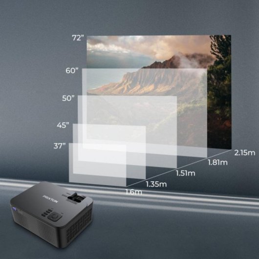 Projektor Prixton Goya P20 WVGA 40 Lumen 150" LED LCD Stereo-Lautsprecher tragbar