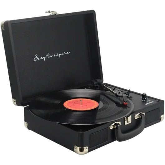Tocadiscos Prixton VC400 6W Bluetooth Tração Correia USB MicroSD Vintage