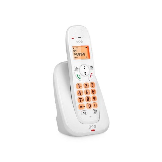 Teléfono Fijo Inalámbrico SPC Kairo Teclas Grandes Blanco