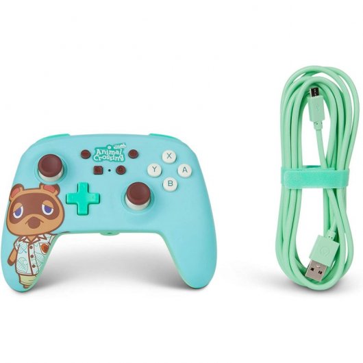 Alimenta un controller cablato Animal Crossing Tom Nook Edition per Nintendo Switch