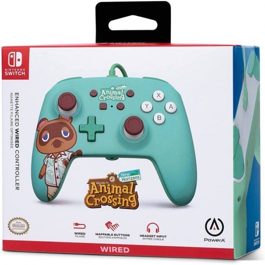 Alimenta un controller cablato Animal Crossing Tom Nook Edition per Nintendo Switch