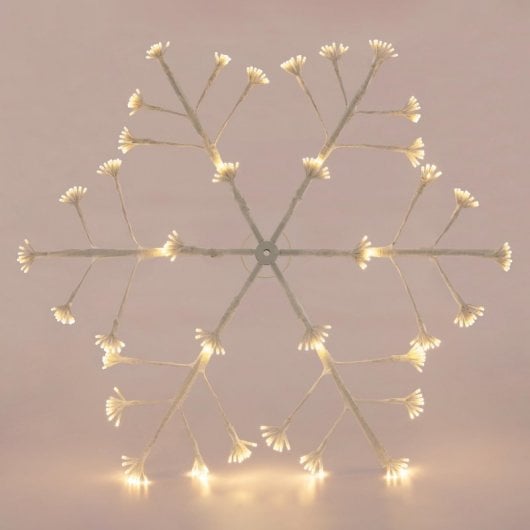 ECD Germany Copo de Nieve LED de Metal con 288 LEDs Blanco Cálido