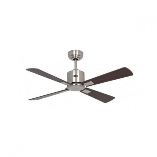 Casafan 942111 Eco Neo III Ventilatore da Soffitto 103 cm 22 W Cromo Spazzolato/Ciliegio o Noce