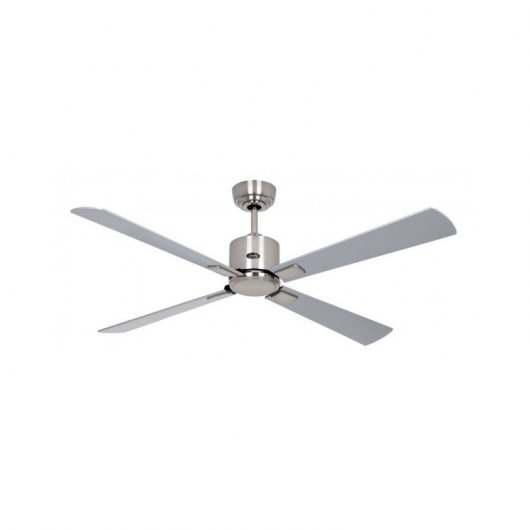 Casafan 942242 Deckenventilator Eco Neo III, 132 cm, 30 W, gebürstetes Chrom/Wenge oder Silber