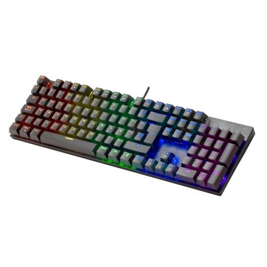 Mars Gaming MK422 Tastiera meccanica nera Switch RGB Blu Lingua italiana