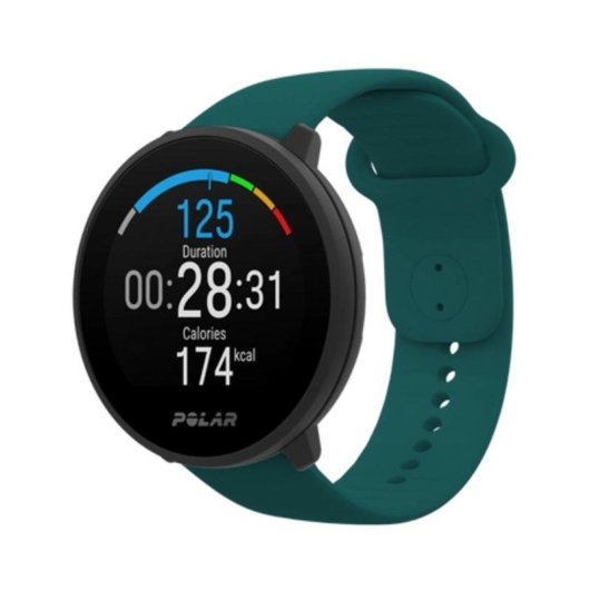 Polar Unite Bluetooth GPS 43mm Negro Correa Teal S/L Resistente al Agua WR30