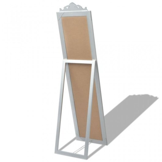 Vidaxl Espejo De Pie Estilo Barroco Plateado 160x40 Cm