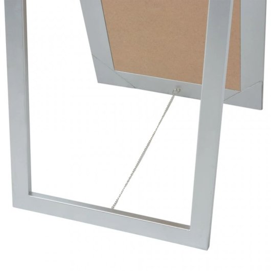 Vidaxl Espejo De Pie Estilo Barroco Plateado 160x40 Cm