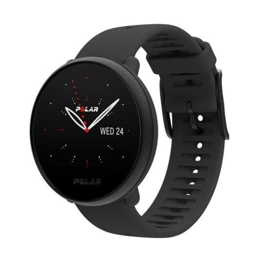 Polar Ignite 2 Bluetooth GPS 43mm Acciaio Nero Silicone S/L Impermeabile Cardio