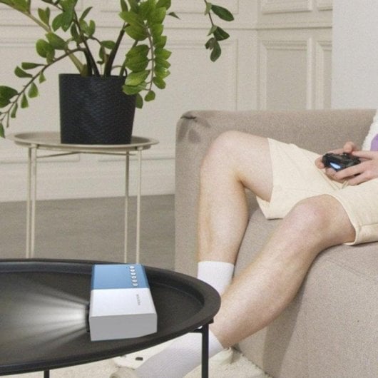 Projecteur Prixton Cinema Mini QVGA 15 Lumens 60" LED LCD Portable Bleu