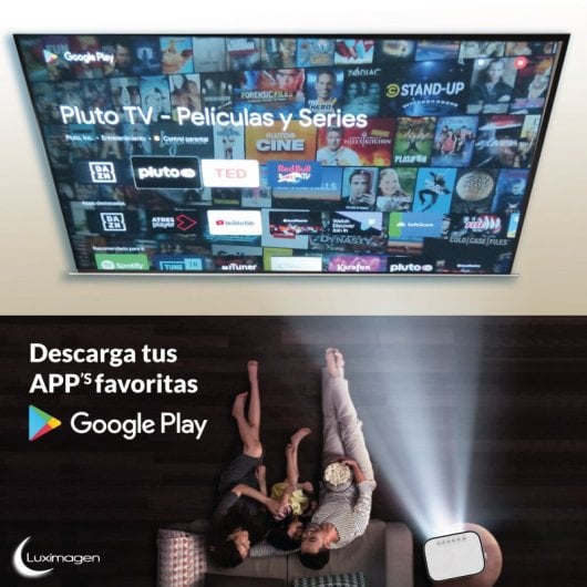 Luximagen QHD550 Projetor ANSI LED LCD LPTS FullHD 10000 Lúmens