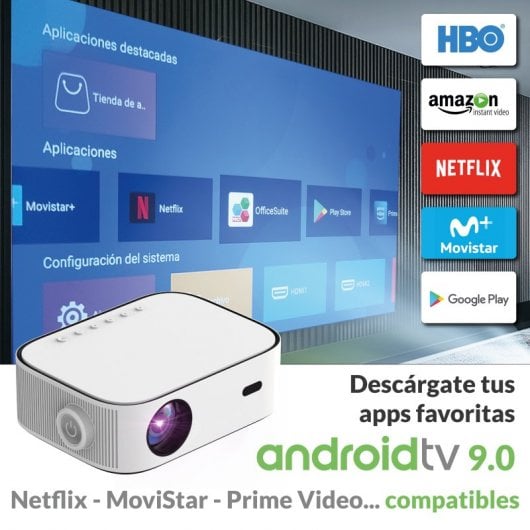 Luximagen QHD550 Projetor ANSI LED LCD LPTS FullHD 10000 Lúmens