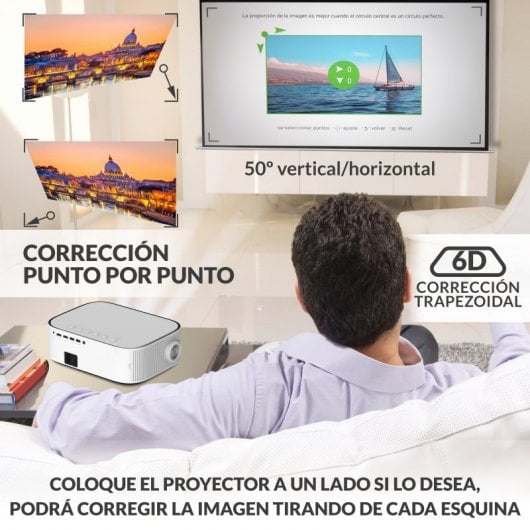 Luximagen QHD550 Projetor ANSI LED LCD LPTS FullHD 10000 Lúmens