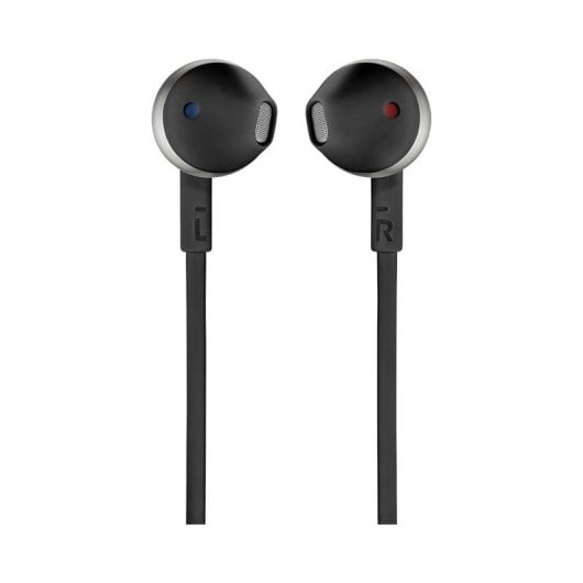 Auriculares JBL Tune 205 com fio, jack 3.5mm, música e chamadas, microfone integrado pretos