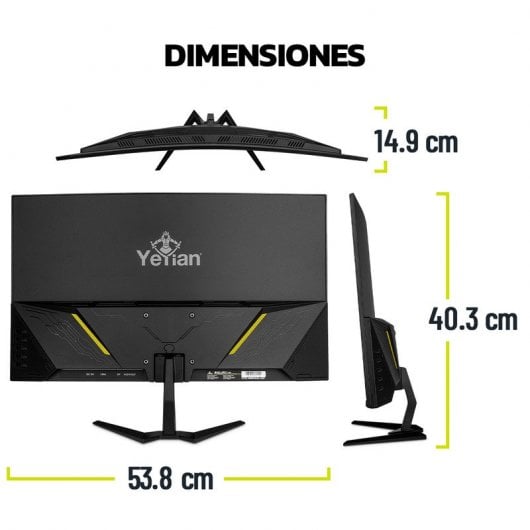 Yeyian Sigurd Series 2503 23,8" LED FullHD 200Hz FreeSync/G-Sync Incurvé