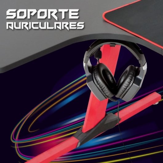 UnicView Mesa Gaming de Canto com LED RGB 140cm