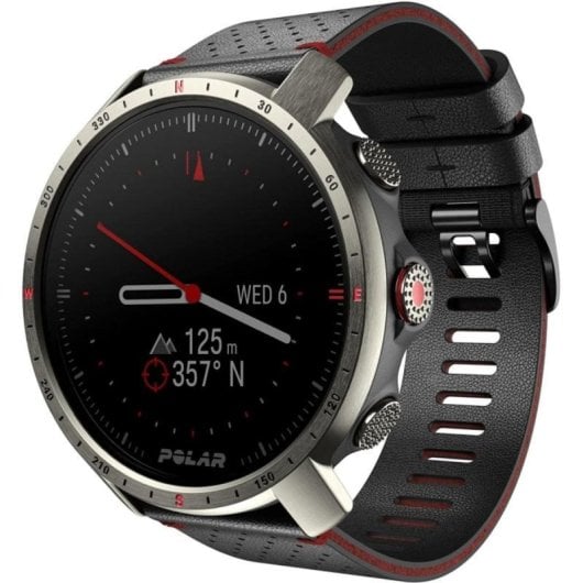 Polar Grit X Pro Titan Bluetooth GPS GLONASS Galileo QZSS 47mm MIP Nero M/L Resistente all'Acqua 100m