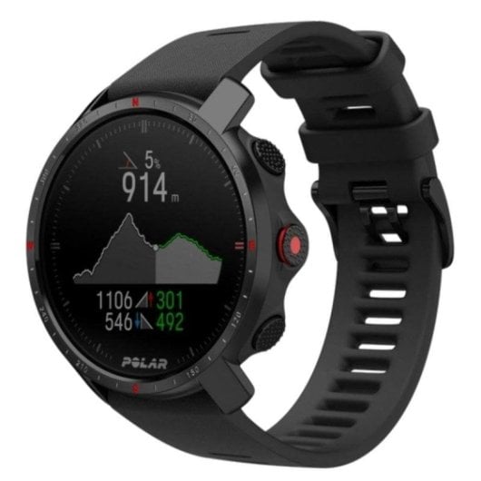 Polar Grit X Pro Titan Bluetooth GPS 47mm MIP Schwarz M/L Wasserdicht 100m Titan Saphir