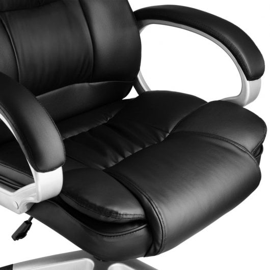 Tectake Jonas Silla de Oficina Negro