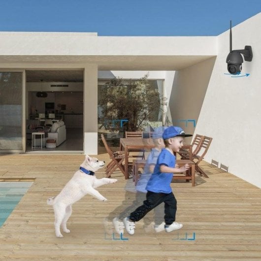 Caméra de surveillance Nivian NVS-IPC-0S2B 2K Vision Nocturne Intérieur et Extérieur Détection IA Audio Bidirectionnel Contrôle Vocal