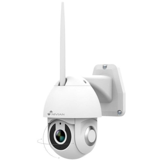 Nivian Telecamera WiFi Motorizzata 2K Con Rilevamento Movimento AI, Visione Notturna A Colori, Audio Bidirezionale E Tracking Automatico – Compatibile Con Tuya, Alexa E Google
