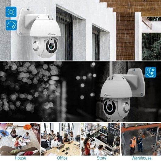 Überwachungskamera Nivian NVS-IPC-0S2 2K Nachtsicht Innen und Außen KI Zwei-Wege-Audio Sprachsteuerung