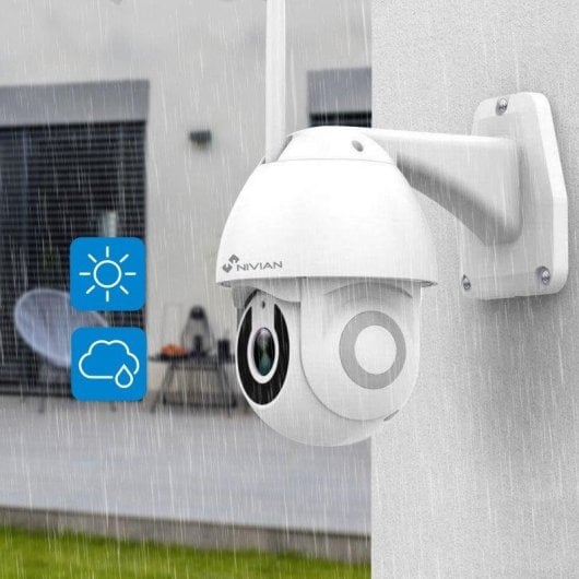Überwachungskamera Nivian NVS-IPC-0S2 2K Nachtsicht Innen und Außen KI Zwei-Wege-Audio Sprachsteuerung