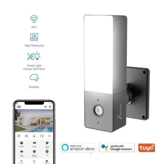 Câmera de vigilância Nivian NVS-IPC-L2 2K Visão Noturna Externa Áudio Bidirecional