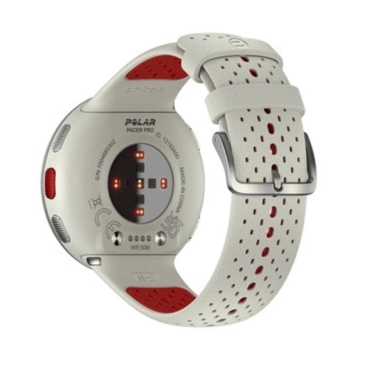 Polar Pacer Pro Bluetooth GPS 45mm MIP Branco Tamanho S/L Resistente à Água 5ATM Pulsómetro