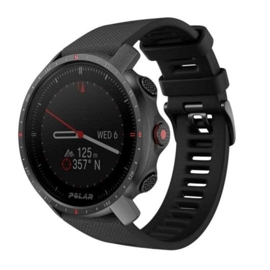 Polar Grit X Pro Bluetooth GPS GLONASS Galileo QZSS 47mm MIP Schwarz M/L Wasserdicht 100m