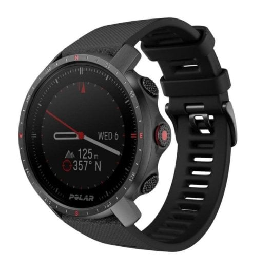 Polar Grit X Pro Bluetooth GPS GLONASS Galileo QZSS 47mm MIP Schwarz M/L 100m Wasserdicht