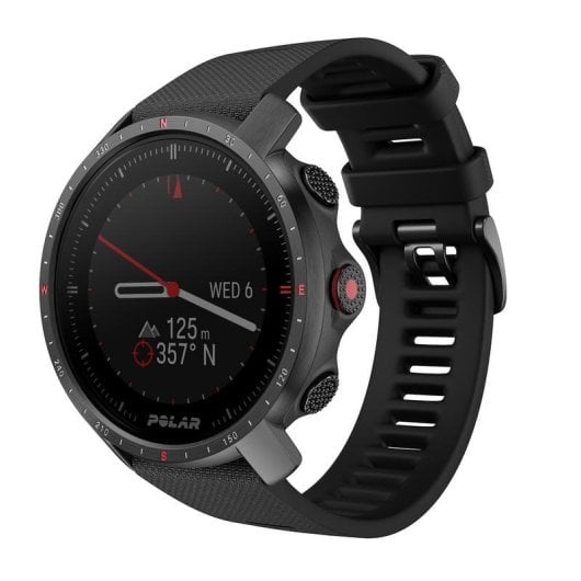 Polar Grit X Pro Bluetooth GPS GLONASS Galileo QZSS 47mm MIP Schwarz M/L Wasserdicht 100m