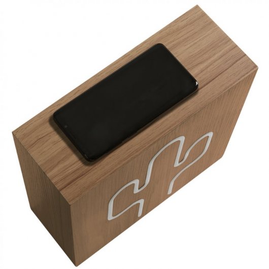 Enceinte Bluetooth BigBen Neon avec chargeur Qi Cactus